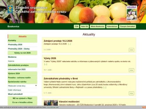 Český zahrádkářský svaz Boskovice