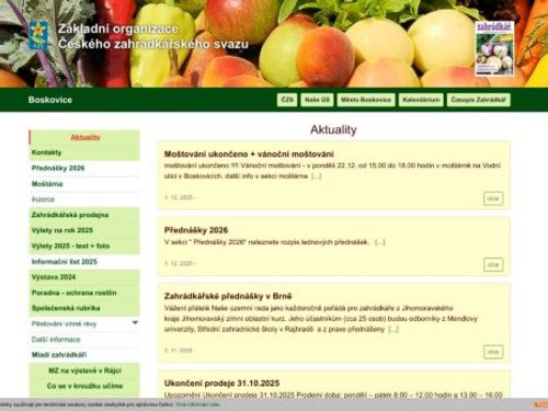 Český zahrádkářský svaz Boskovice