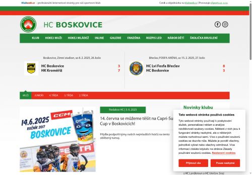 Zobrazit webové stránky HC Boskovice, o.s.