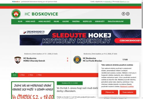 Zobrazit webové stránky HC Boskovice, o.s.