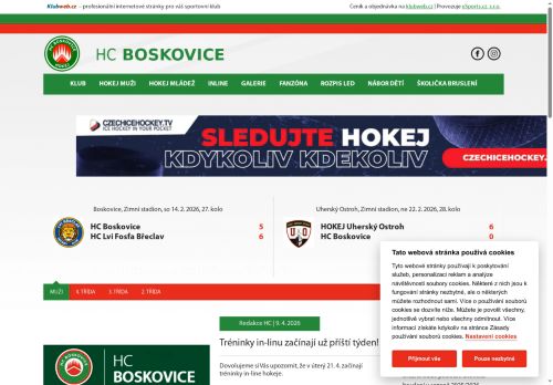 Zobrazit webové stránky HC Boskovice, o.s.