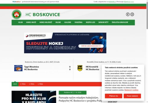 Zobrazit webové stránky HC Boskovice, o.s.