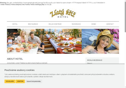 Zobrazit webové stránky Hotel Zlatý kříž