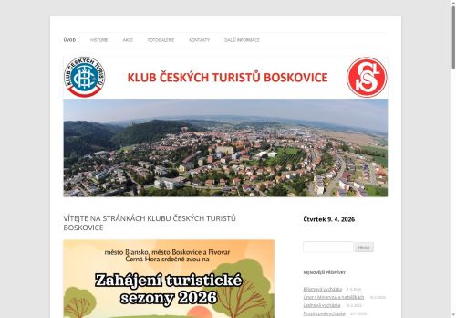 Zobrazit webové stránky Klub českých turistů Boskovice
