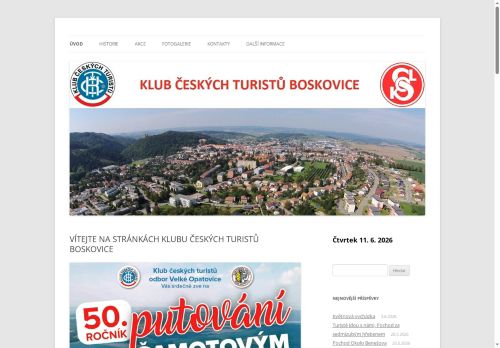 Zobrazit webové stránky Klub českých turistů Boskovice