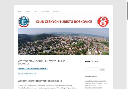 Zobrazit webové stránky Klub českých turistů Boskovice