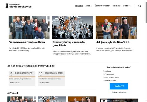 Zobrazit webové stránky Šachový klub Boskovice