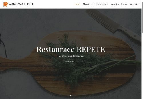 Zobrazit webové stránky Restaurace Repete