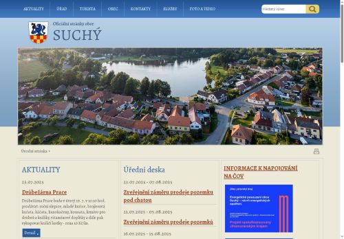 Zobrazit webové stránky Suchý - obecní úřad