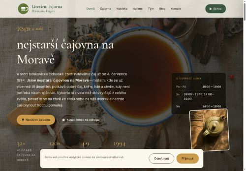 Zobrazit webové stránky Literární čajovna H. Ungara