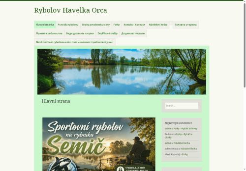 Zobrazit webové stránky Rybolov Havelka Orca