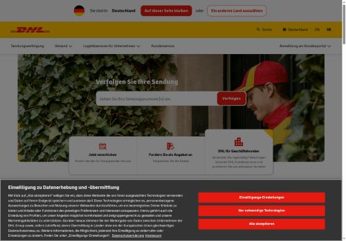 Webové stránky DHL Supply Chain CZ s.r.o., Syrovice