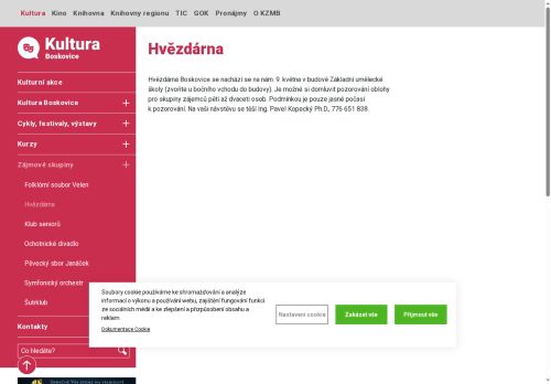 Zobrazit webové stránky Hvězdárna Boskovice