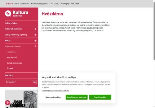Zobrazit webové stránky Hvězdárna Boskovice