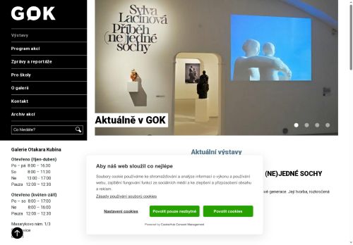 Zobrazit webové stránky Galerie Otakara Kubína, Boskovice