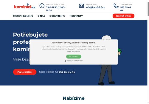 Webové stránky CUP Kominictví s.r.o., Jihlava