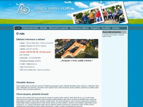 Dům Matky Rosy - domov pro seniory