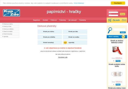 Zobrazit webové stránky Papírnictví - hračky