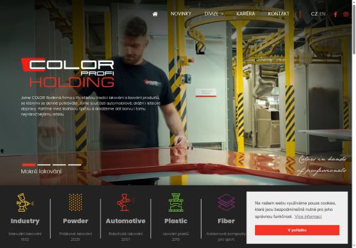 Webové stránky COLORprofi Automotive, spol. s r.o., Boskovice