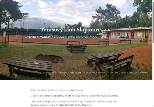 Zobrazit webové stránky Tenisový klub Šlapanice