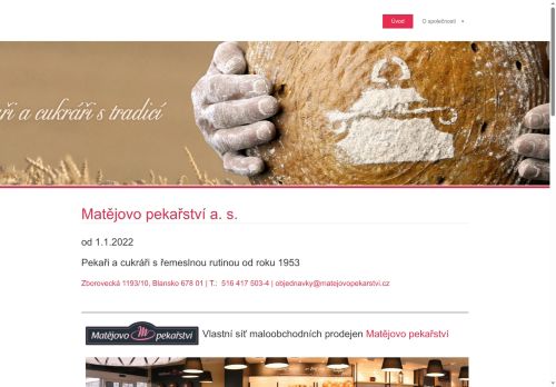 Zobrazit webové stránky Pekárny Blansko a. s.