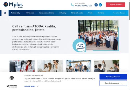 Mplus Atoda s.r.o. nabízí práci na pozici Specialista/ka zákaznického centra EPET - Sedlčany v obci Sedlčany