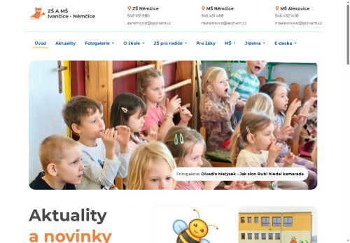 Zobrazit webové stránky ZŠ a MŠ Ivančice Němčice
