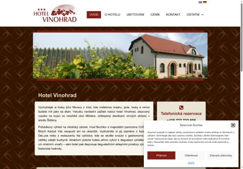 Zobrazit webové stránky Hotel Vinohrad Milotice