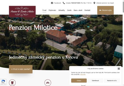 Zobrazit webové stránky Penzion u Zámku Milotice