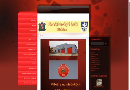 Zobrazit webové stránky Sbor dobrovolných hasičů Milotice