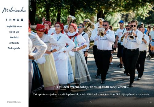 Zobrazit webové stránky Miločanka