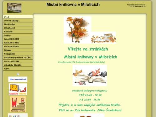 Místní knihovna v Miloticích