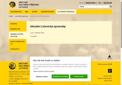 Zobrazit webové stránky Letovický zpravodaj