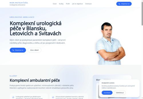 Zobrazit webové stránky Urologická ambulance - MUDr. Rastislav Šušol