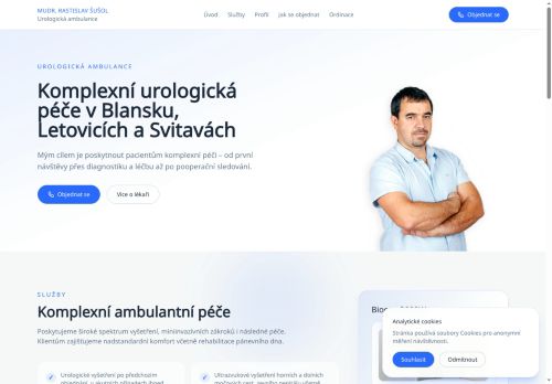 Zobrazit webové stránky Urologická ambulance - MUDr. Rastislav Šušol
