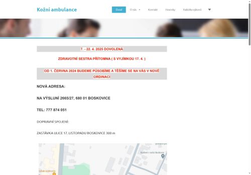 Zobrazit webové stránky Kožní ambulance - MUDr. Martina Krejčířová