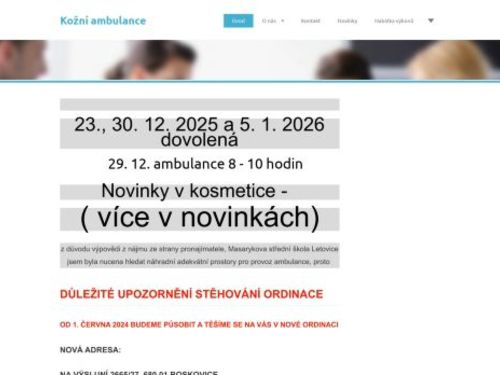 Kožní ambulance - MUDr. Martina Krejčířová