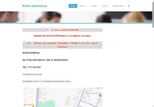 Zobrazit webové stránky Kožní ambulance - MUDr. Martina Krejčířová