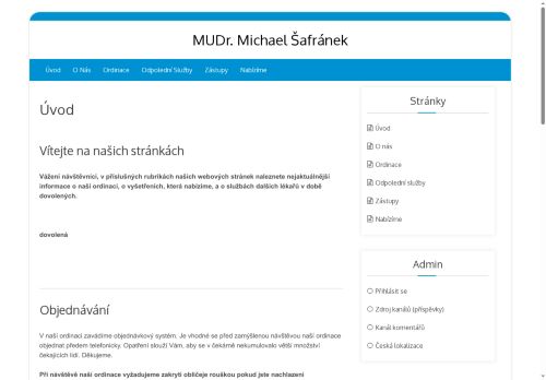 Zobrazit webové stránky Praktický lékař - MUDr. Michael Šafránek