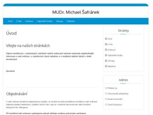 Praktický lékař - MUDr. Michael Šafránek