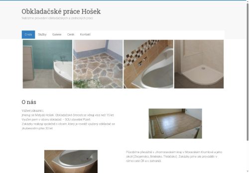 Zobrazit webové stránky Obkladačské práce Hošek