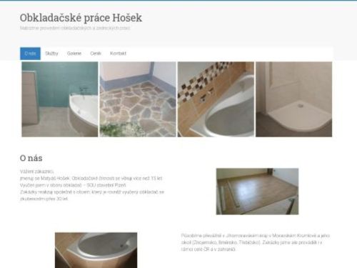 Obkladačské práce Hošek