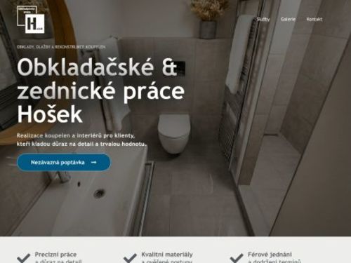Obkladačské práce Hošek