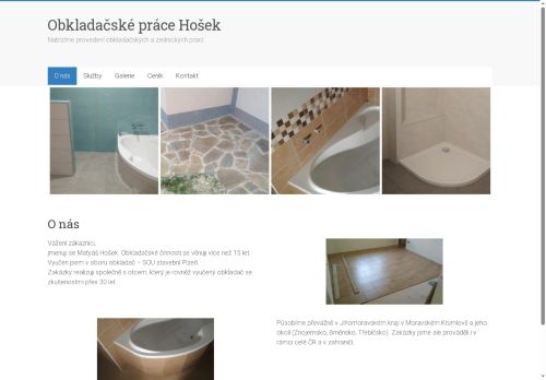 Zobrazit webové stránky Obkladačské práce Hošek