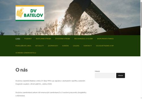 Webové stránky Družstvo vlastníků Batelov, Batelov