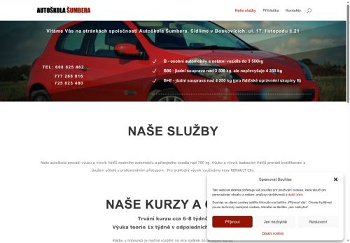 Zobrazit webové stránky Autoškola Šumbera, s.r.o.