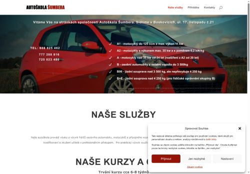 Zobrazit webové stránky Autoškola Šumbera, s.r.o.