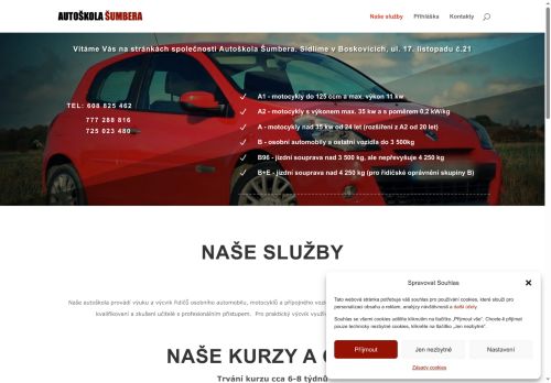 Zobrazit webové stránky Autoškola Šumbera, s.r.o.