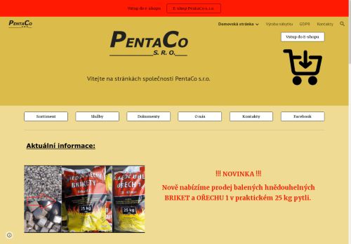 Zobrazit webové stránky PENTACO, spol. s r.o.