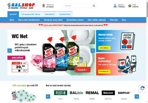 Zobrazit webové stránky Barvy a laky - drogerie Balshop.cz